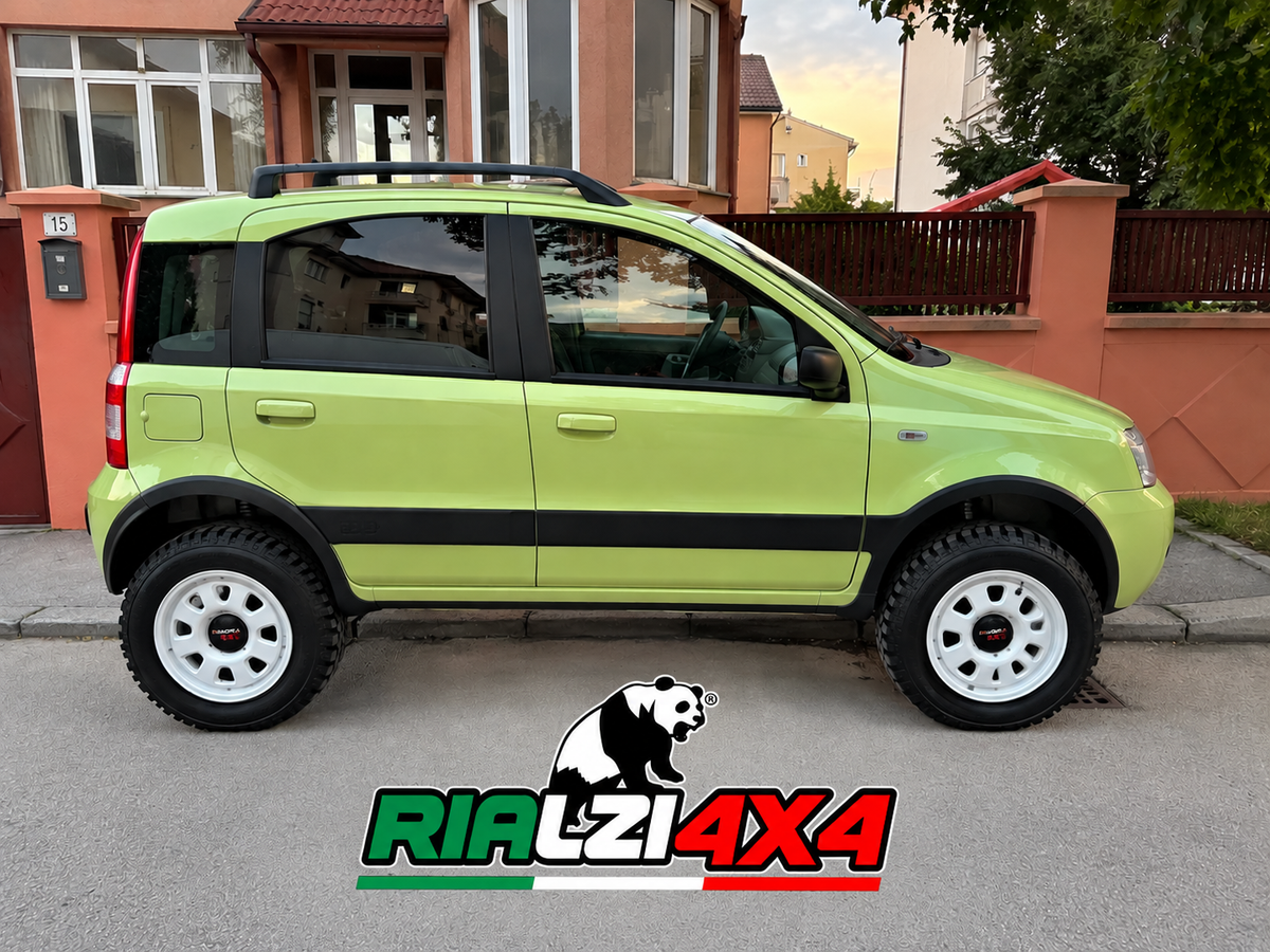 Amortisseurs arrière rehaussés de 3.5 cm pour Panda 4x4/Cross deuxième série à partir de 2003