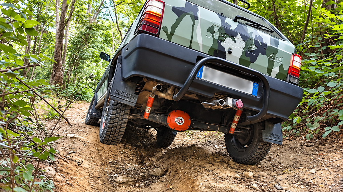 Kit complet de charge +4 cm Panda 4x4/2WD première série / À RESSORTS
