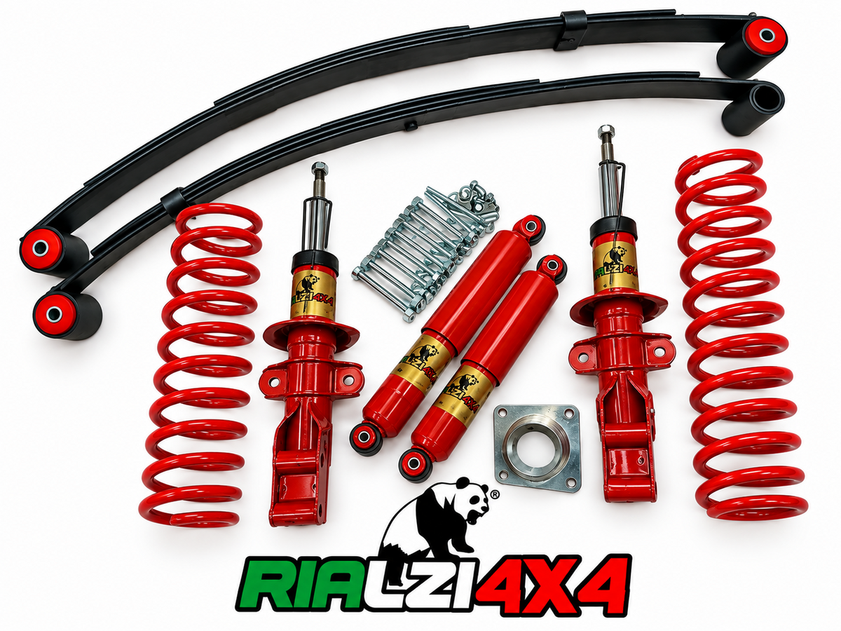 Kit completo + ballestas Panda 4x4 primera serie de 1980 a 2003 altura 3 cm
