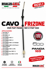 Câble d’embrayage Fiat Panda 1.1 - 1.2 - 1.3 Multijet à partir de 2003 / FIAT 500