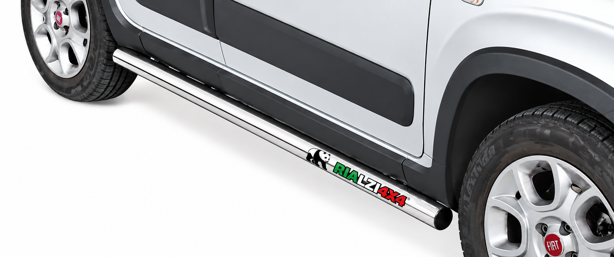 Tubi protezione sottoporta inox panda 4x4/2wd ultima serie Ø 50mm
