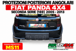 Protezioni posteriori angolari inox panda 4x4 seconda serie Ø 50mm
