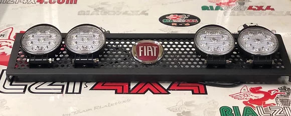 Maschera fendinebbia panda logo FIAT fari rotondi