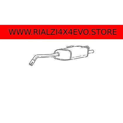 Marmitta Silenziatore Posteriore Fiat Panda 169 e 312