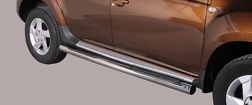 Pedane sottoporta inox Dacia Duster 2010 > Ø 50mm-76mm