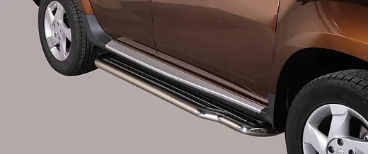 Pedane sottoporta inox Dacia Duster 2010 > Ø 50mm-76mm