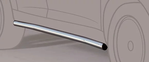 Protección bajos de puerta inoxidable Suzuki Jimny 98-05 Ø 63mm
