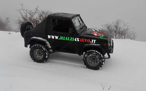 Kit 2 balestre rialzate + 40mm JIMNY-SAMURAI SJ410-413 1981-1988
