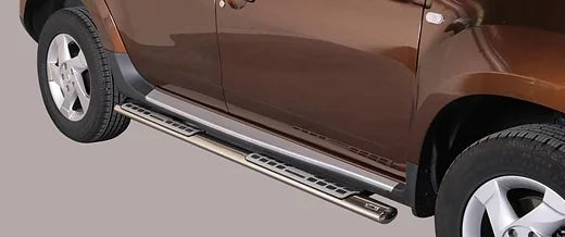 Pedane sottoporta inox Dacia Duster 2010 > Ø 50mm-76mm