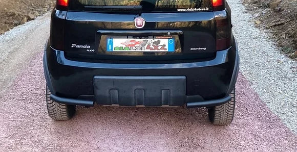 Protezioni posteriori angolari inox panda 4x4 seconda serie Ø 50mm