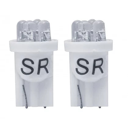 Kit 2 lampadine T10 a 4 led