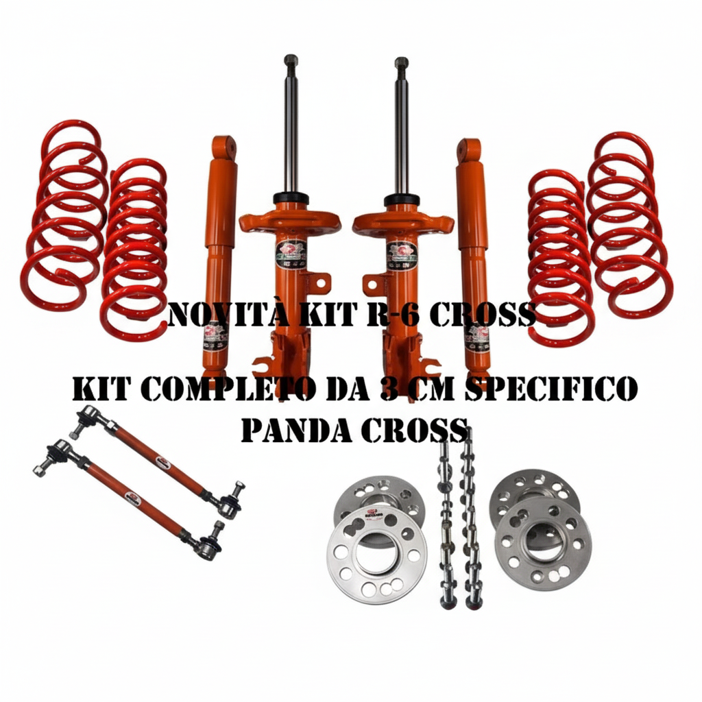 Kit 3 cm R-6 per panda 4x4 ultima serie da 2013 NOVITA' ESCLUSIVA