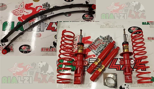 Kit completo + balestre panda 4x4 prima serie da 1980 a 2003 altezza 4/5 cm