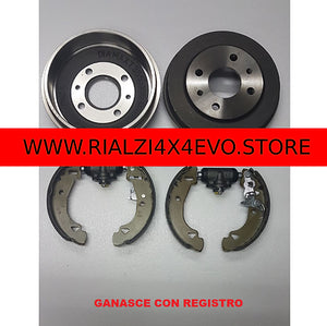 FRONT AND REAR BRAKE KIT FIAT PANDA 2wd AND 4X4 FROM 1986 WITH ADJUSTER