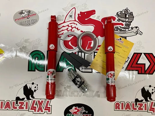 Kit anteriore 2,3 cm e posteriore 3,3 cm per panda 4x4 metano/gpl prima serie da