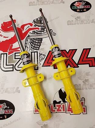 Ammortizzatori anteriori rialzati stelo + 1/2/3 cm e piatto originale panda 4x4