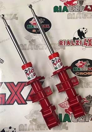 Ammortizzatori anteriori rialzati stelo + 2 cm e piatto + 2 cm panda 4x4 prima serie