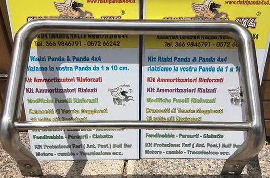 Bull bar inox panda 4x4 prima serie