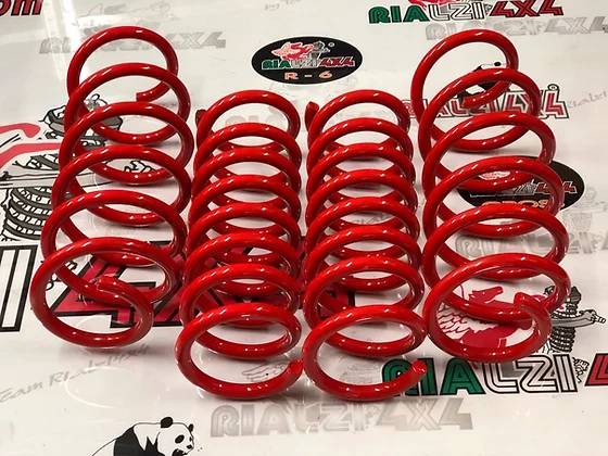 Kit 4 molle panda 4x4 / cross seconda serie da 2003 a 2013 rialzate 2.5 cm