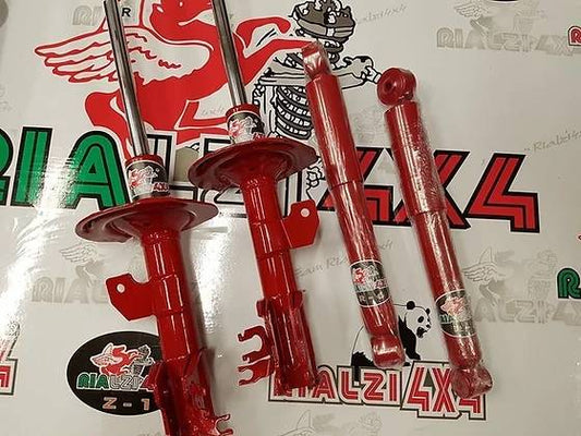 Kit completo ammortizzatori rialzati 3.5 cm panda 2wd seconda serie dal 2003