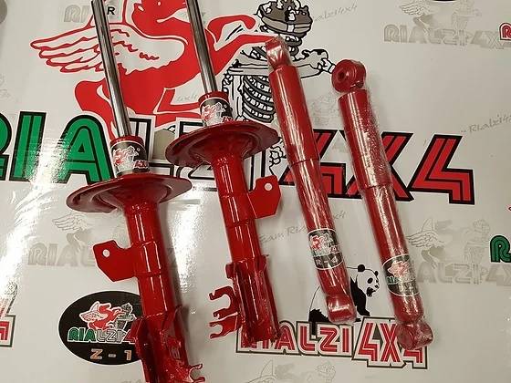 Kit completo ammortizzatori rinforzati panda 2wd seconda serie da 2003 a 2013