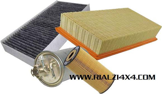 Kit tagliando 4 filtri fiat panda 1.3 MJT e 4x4
