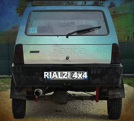 Scarico posteriore finale panda 4x4 uso off road
