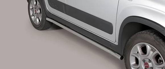 Tubi protezione sottoporta inox panda 4x4/2wd ultima serie Ø 50mm