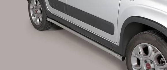 Tubi protezione sottoporta inox panda 4x4/2wd ultima serie Ø 50mm