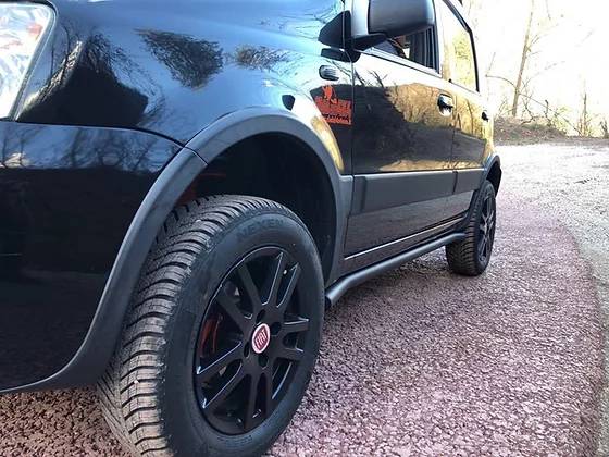 Tubi protezione sottoporta inox panda 4x4 seconda serie Ø 50mm