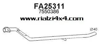 Tubo marmitta panda 4x4 dal 1988 al 2003