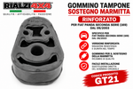 GOMMINO TAMPONE SOSTEGNO MARMITTA FIAT PANDA 169  DA 09/2003
