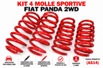 Kit de muelles de suspensión deportivos -2 cm Panda 2wd segunda serie de 2003 a 2013