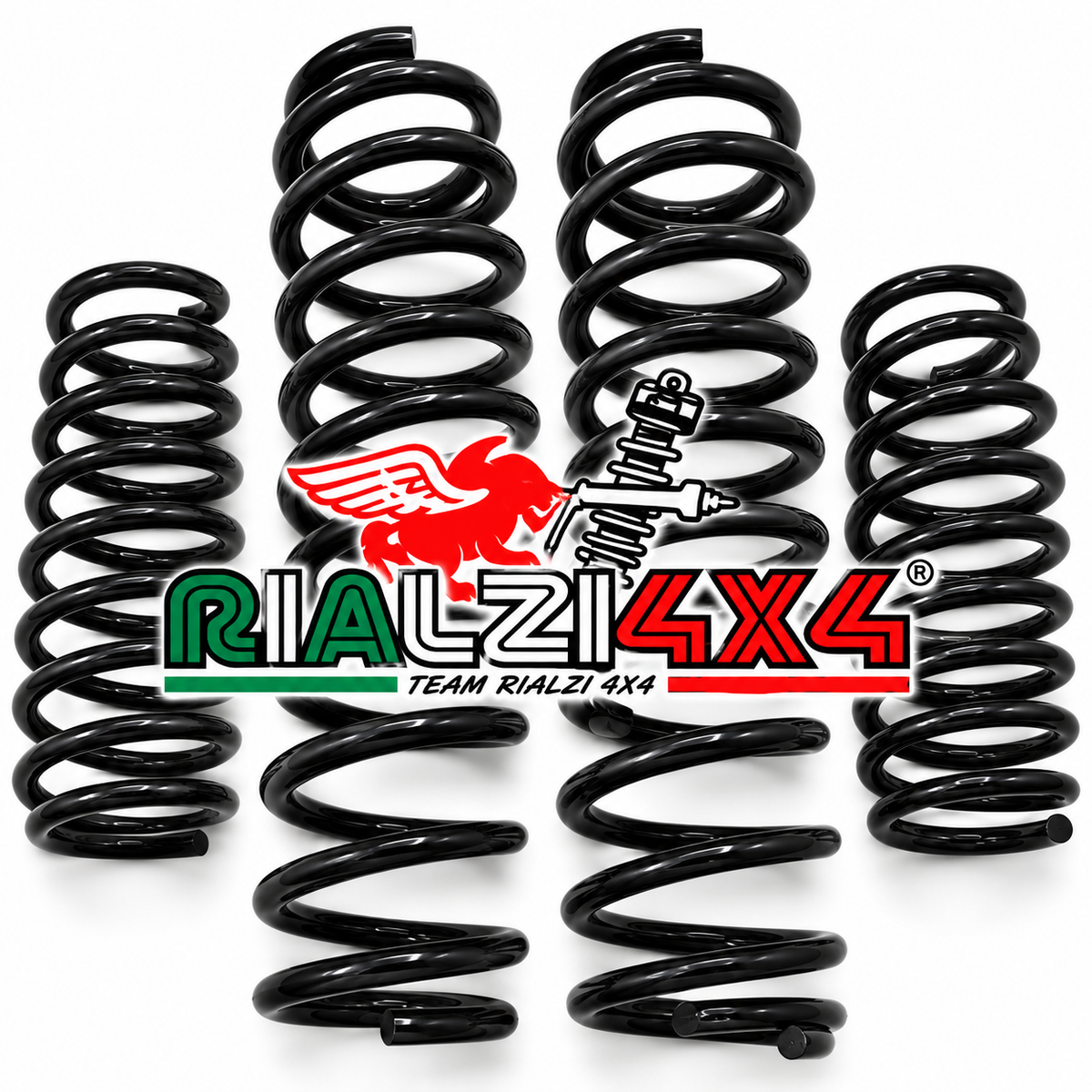 Kit 4 muelles Panda 4x4 primera serie de 1980 a 2003 elevados 3 cm