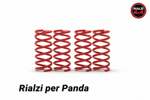 Kit 4 muelles Panda 4x4 última serie desde 2013 elevados 3.5 cm