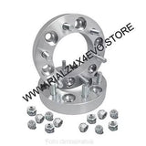 2 distanziali alluminio 20mm 5x110 mozzo 65,1 con bulloneria