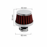Chrome Mini Filter type 3 compatible with Abarth 500/Grande Punto