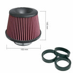 Filtro cónico Black Top algodón rojo
