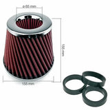 Filtro bicónico helicoidal de algodón rojo