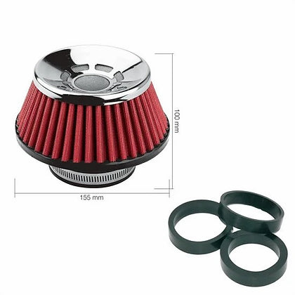 Filtro cónico ultraligero algodón rojo