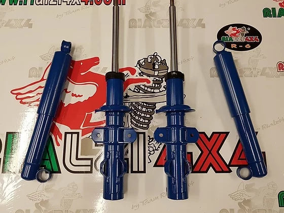 Kit completo ammortizzatori rialzati 3.5 cm panda 2wd prima serie da 1980 a 2003