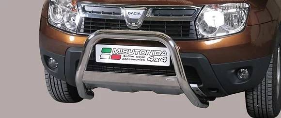 Bull bar inox omologato Dacia Duster 2010 > Ø 63mm