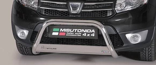 Bull bar inox omologato Dacia Sandero Stepway 2013 > Ø 63mm