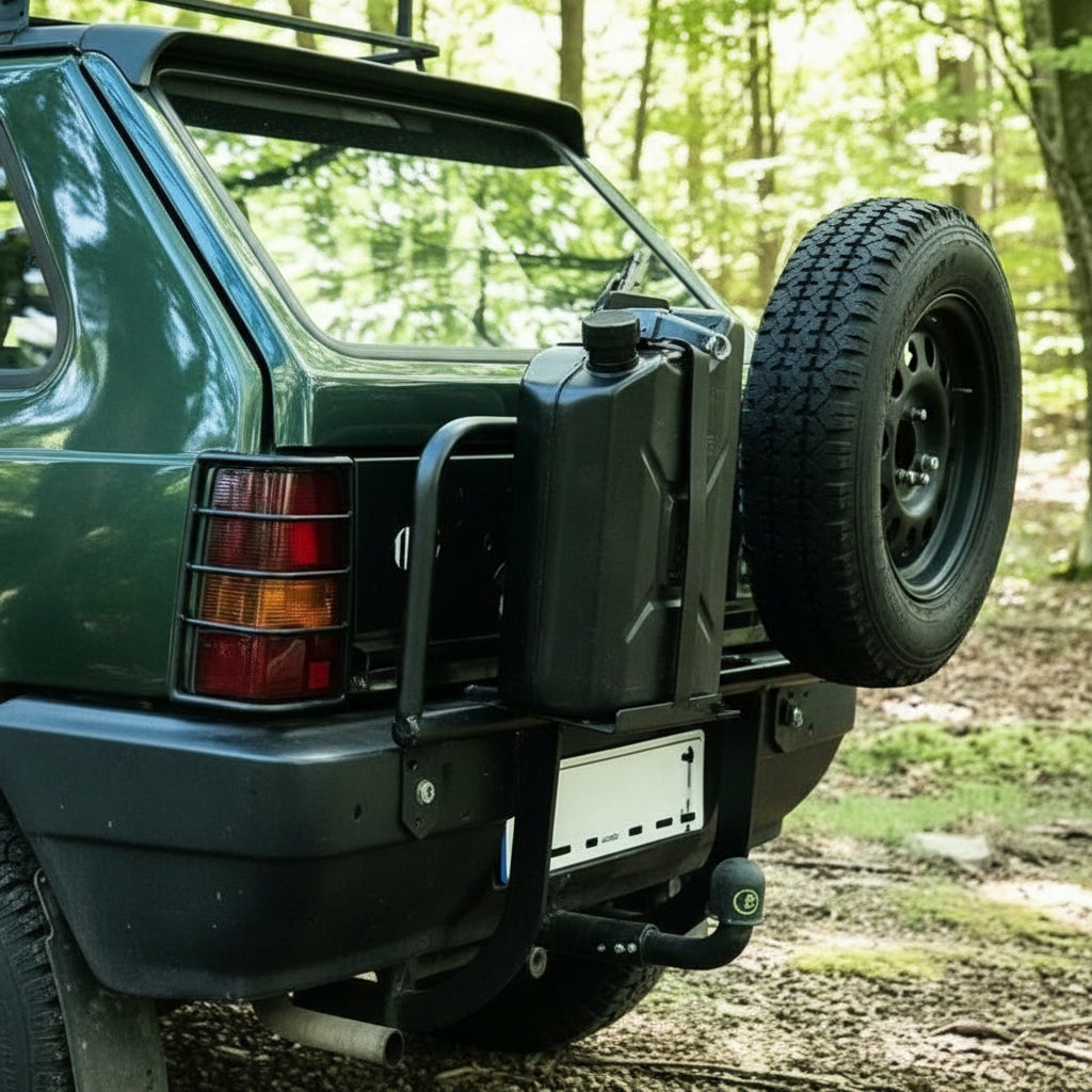 Cancelletto porta tanica e ruota di scorta panda 4x4 prima serie