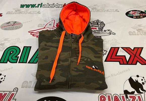 Felpa Rialzi 4x4 Mimetica Verde