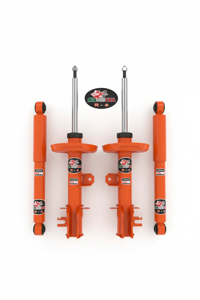 Kit completo ammortizzatori stelo +2 cm panda 4x4/cross da 2013